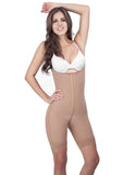 Strapless Girdle Lycra Buttocks Cover - Nude-  Front View - 1649